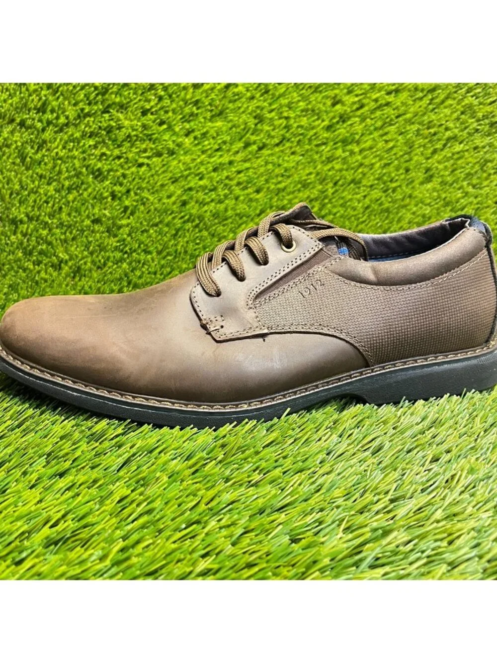 Nunn Bush Otto Mens Size 11 Brown Casual Classic Plain Toe Oxford Dress Shoes